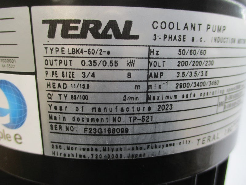 TERAL LBK4-60/2-E 200/230VAC 3.5A NSMP