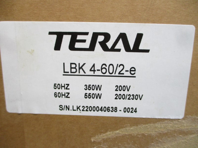TERAL LBK4-60/2-E 200/230VAC 3.5A NSMP
