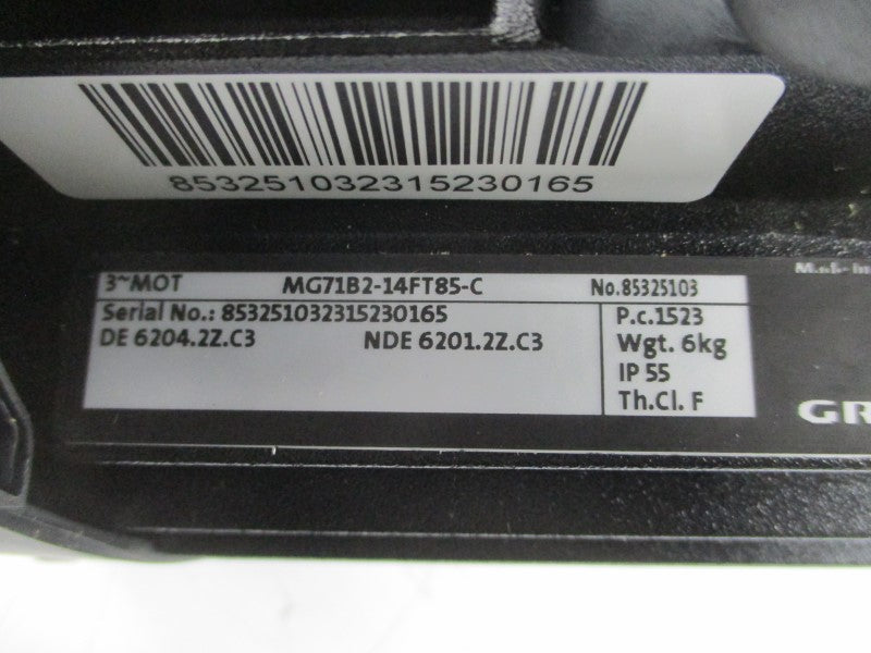 GRUNDFOS MTR5-4/2A-M-A-HUUV 200-230/346-400V 2.36-2.14/1.36-1.24A NSMP