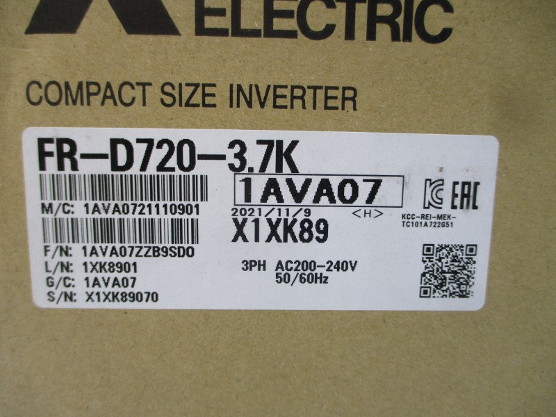 MITSUBISHI FR-D720-3.7K 200-240VAC 23.7A NSMP