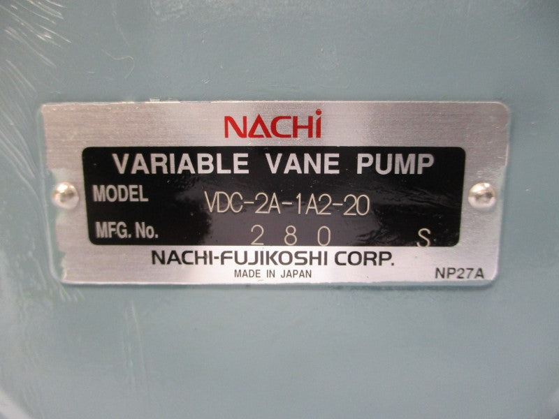 NACHI VDC-2A-1A2-20 280S NSMP