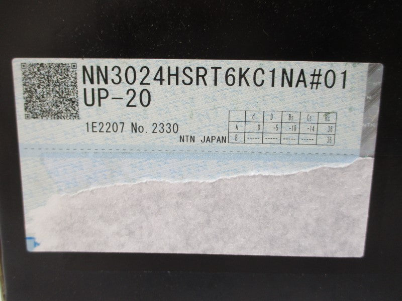 NTN BEARINGS NN3024HSRT6KC1NA#01 UP-20 NSMP