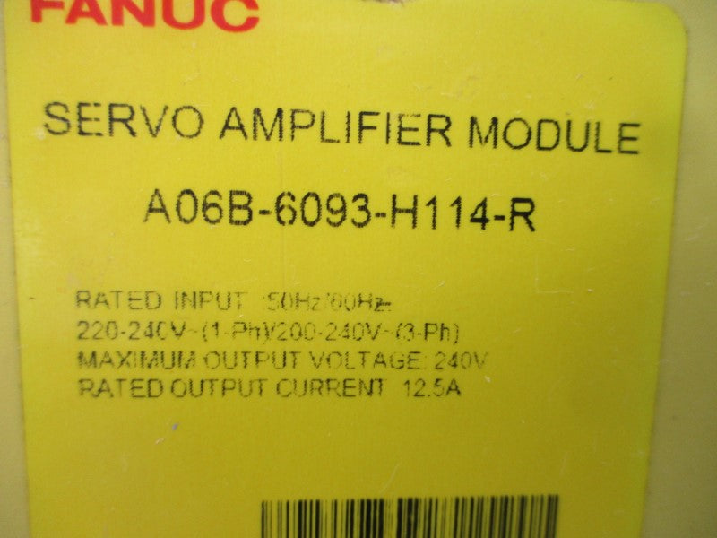 FANUC A06B-6093-H114-R 200-240V 12.5A UNMP