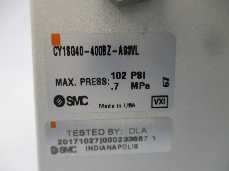 SMC CY1SG40-400BZ-A93VL 102PSI NSNP
