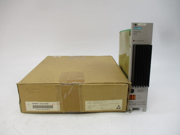SIEMENS 505-6660 110/220VAC 3A NSMP