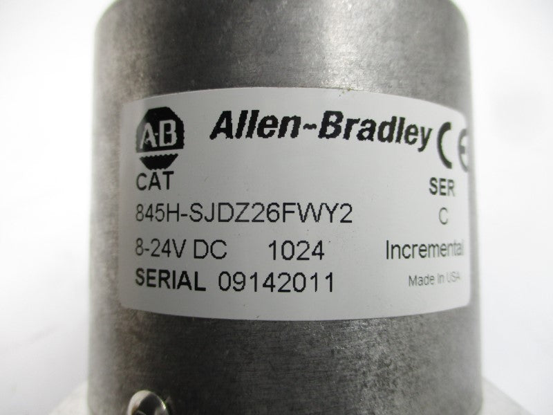 ALLEN BRADLEY 845H-SJDZ26FWY2 SER. C 8-24VDC (BR/WH) NSMP