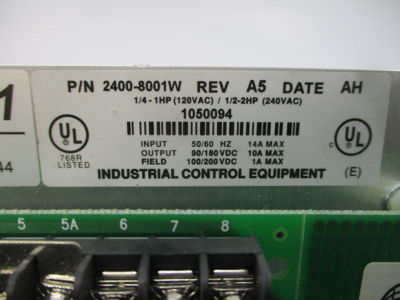 CONTROL TECHNIQUES 2400-8001W 120/240VAC 14A REV. A5 NSMP