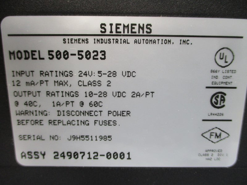 SIEMENS 500-5023 5-28VDC 1A NSMP