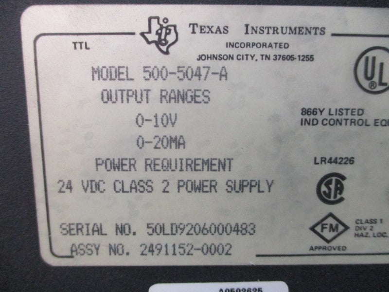 SIEMENS 500-5047-A 24VDC NSMP
