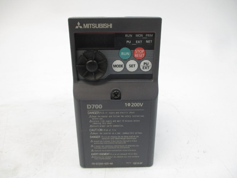 MITSUBISHI FR-D720S-025-NA 200-240VAC 6.6A NSMP