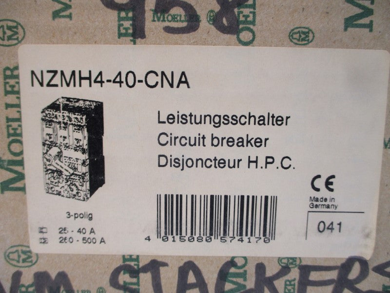 MOELLER NZMH4-40-CNA 600VAC 40A NSMP