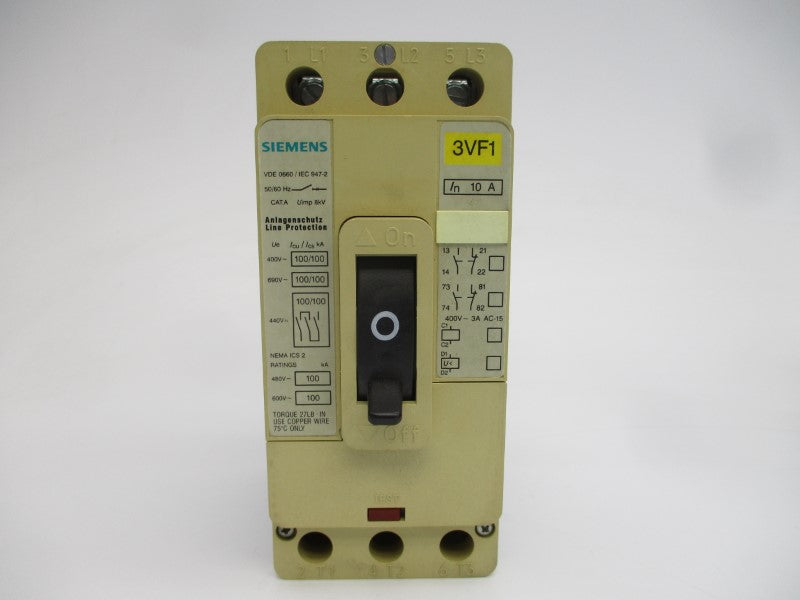 SIEMENS 3VF1231-1FB41-0AA0 600VAC 10A NSMP
