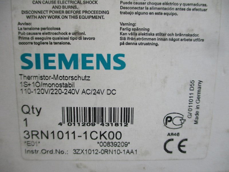 SIEMENS 3RN1011-1CK00 110-120/220-240VAC NSMP
