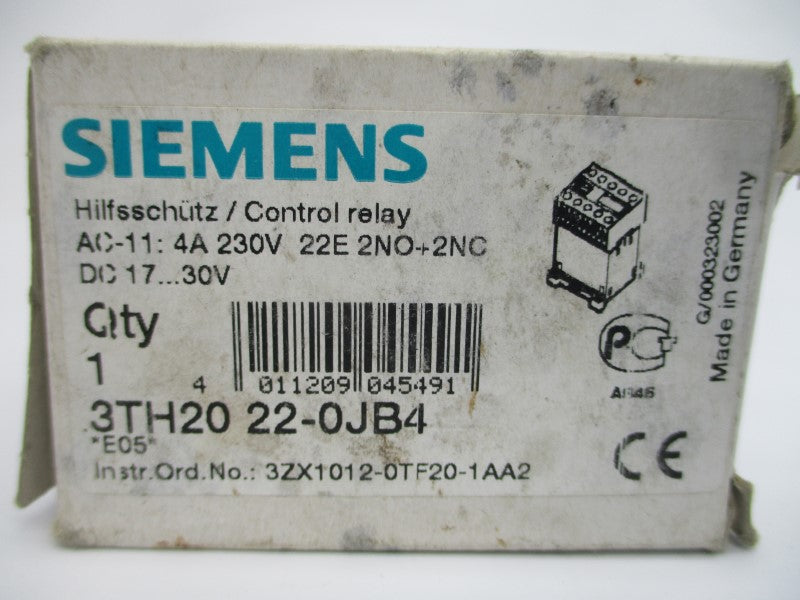 SIEMENS 3TH2022-0JB4 230VAC 4A NSMP