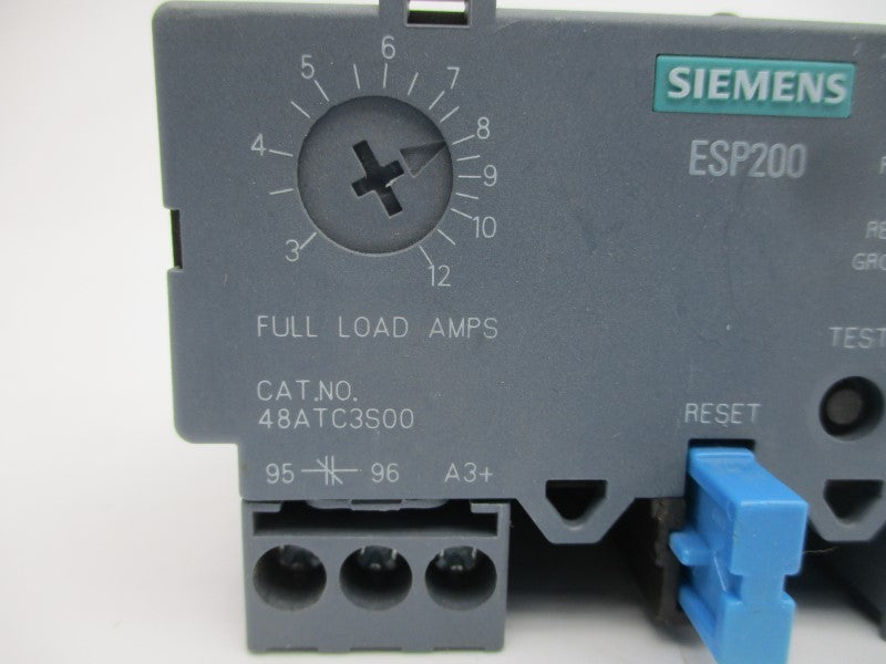 SIEMENS 48ATC3S00 3UB8123-4CW2 600VAC 3-12A NSNP