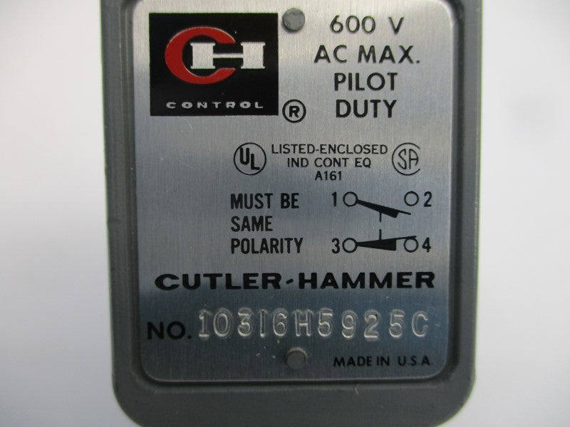 CUTLER HAMMER 10316H5925C 600VAC NSNP