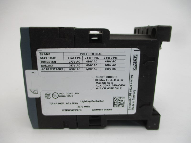 SIEMENS LEN00B003277B 277V 20A NSNP
