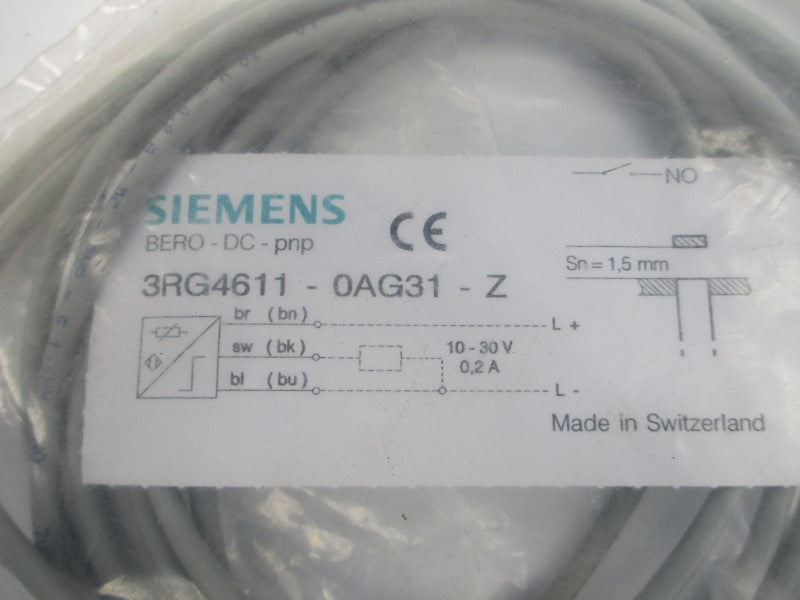 SIEMENS 3RG4611-0AG31-Z 10-30V 0.2A NSMP