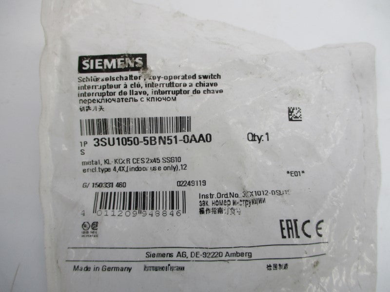 SIEMENS 3SU1050-5BN51-0AA0 NSMP