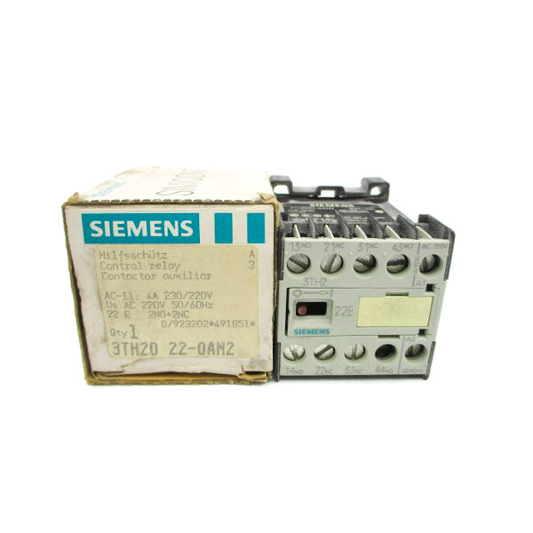 SIEMENS 3TH2022-0AN2 220/230VAC 4A NSMP