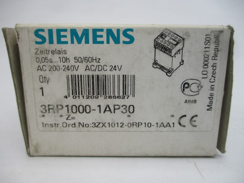 SIEMENS 3RP1000-1AP30 200-240VAC/DC 4A 0.05S-10H NSMP