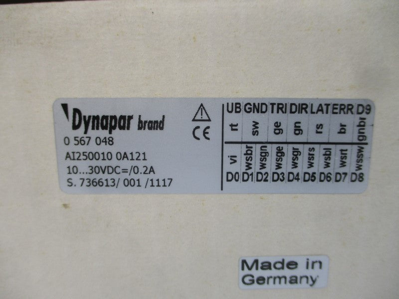 DYNAPAR 0567048 AI250010 0A121 10-30VDC 0.2A NSMP
