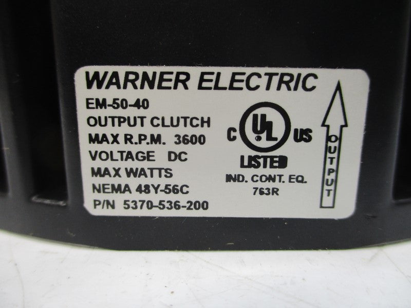 WARNER ELECTRIC 5370-536-200 CLEM-50-40GEN2 NSMP