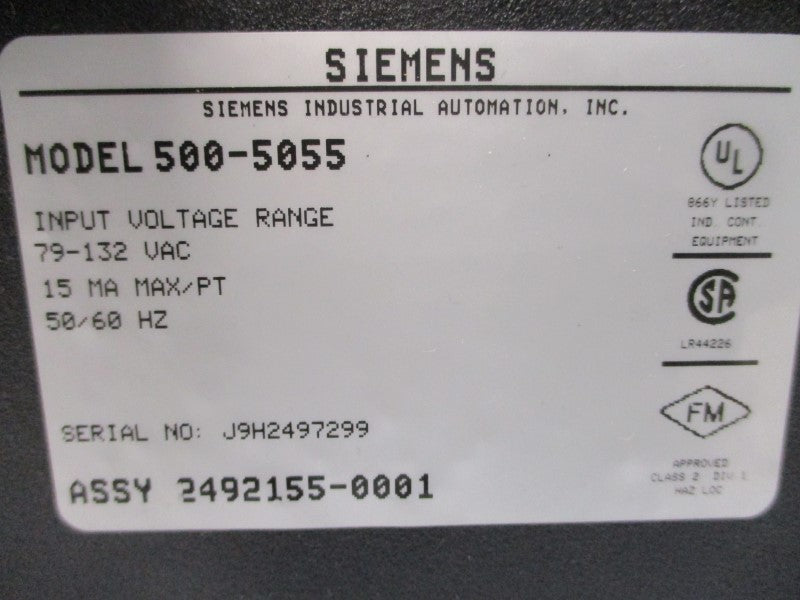 SIEMENS 500-5055 79-132VAC NSMP