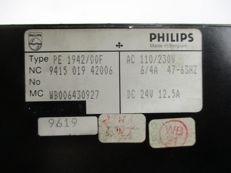 PHILIPS PE1942/00F 9415-019-42006 110/230VAC 6/4A UNMP