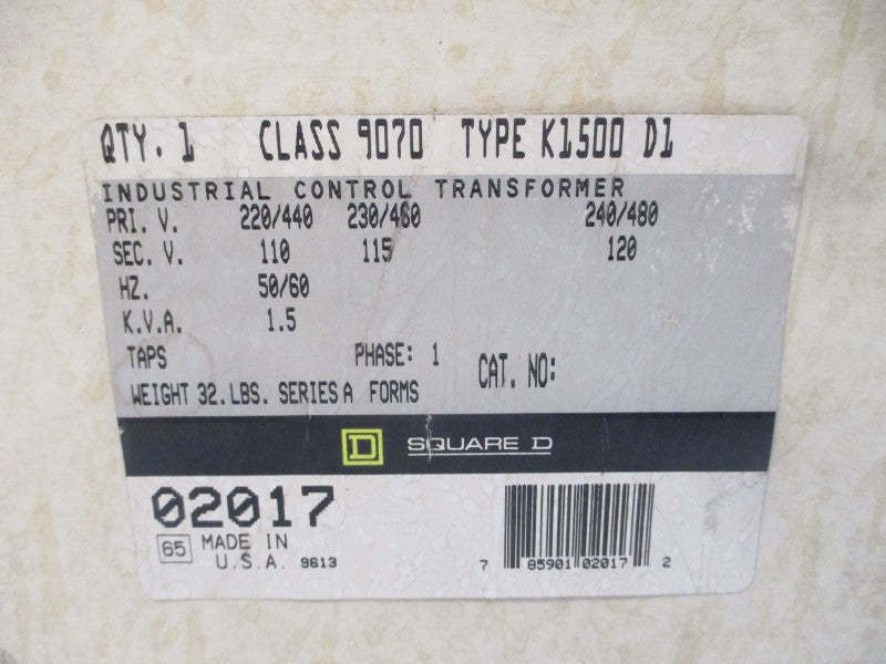 SQUARE D 9070K1500D1 SER. A 240/480V NSFS