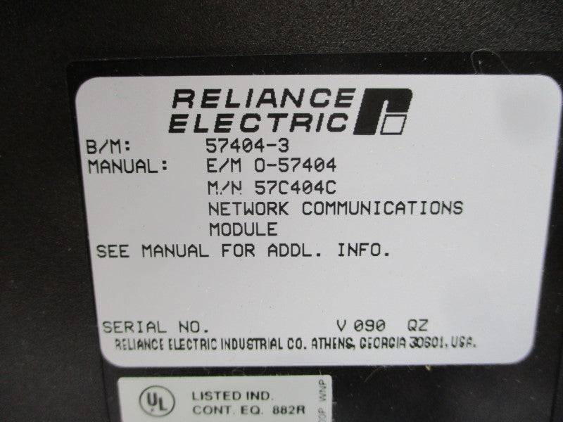 RELIANCE ELECTRIC 57404-3 57C404C NSMP
