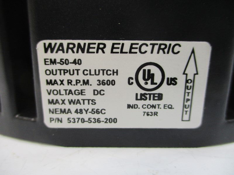 WARNER ELECTRIC 5370-536-200 EM-50-40 NSMP