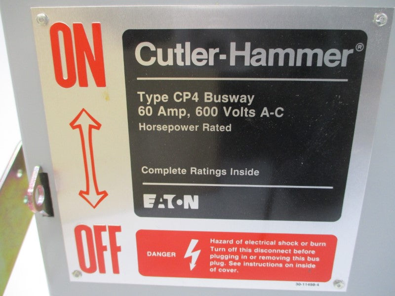 CUTLER HAMMER CP4HD362 SER. A 600VAC 60A NSMP