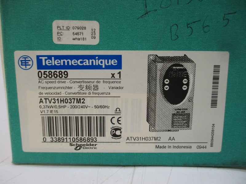 TELEMECANIQUE ATV31H037M2 200/240VAC 3.3/5.3A NSMP