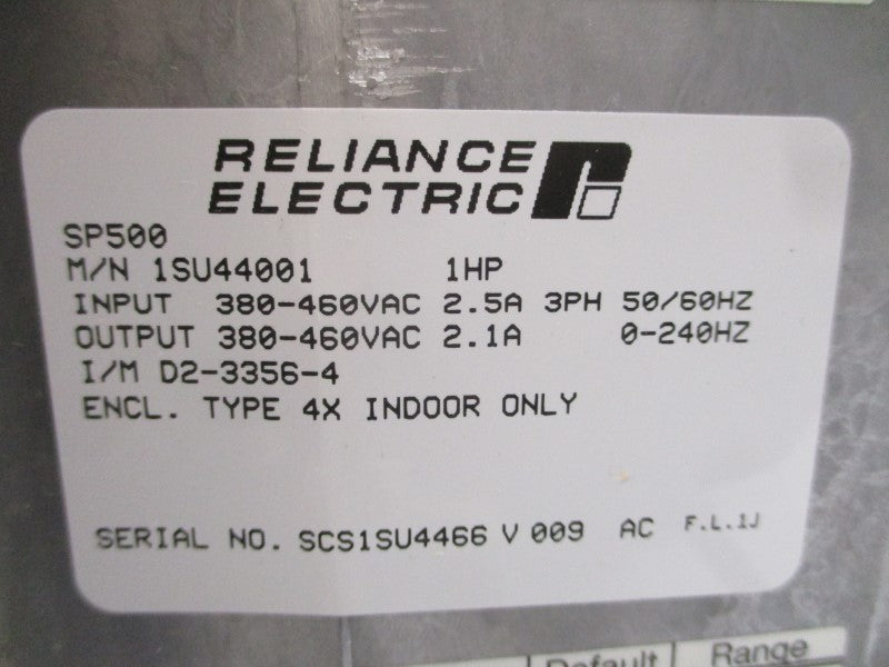 RELIANCE ELECTRIC 1SU44001 380-460VAC 2.1/2.5A (AS PICTURED) NSMP