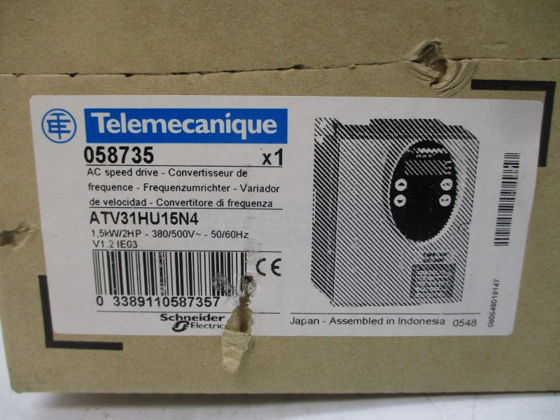 TELEMECANIQUE ATV31HU15N4 380/500VAC 4.1/6.4A NSMP