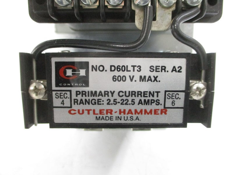 CUTLER HAMMER D60LA3 SER. A1 600V 2.5-22.5A NSMP