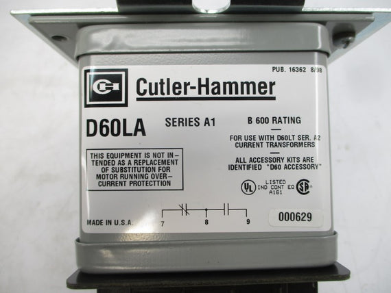 CUTLER HAMMER D60LA3 SER. A1 600V 2.5-22.5A NSMP
