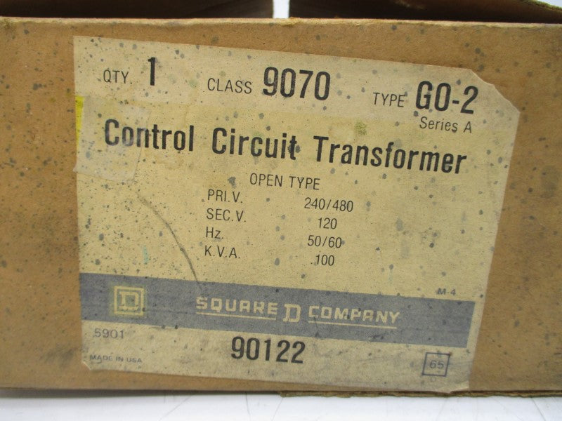 SQUARE D 9070G02 SER. A 240/480V NSMP