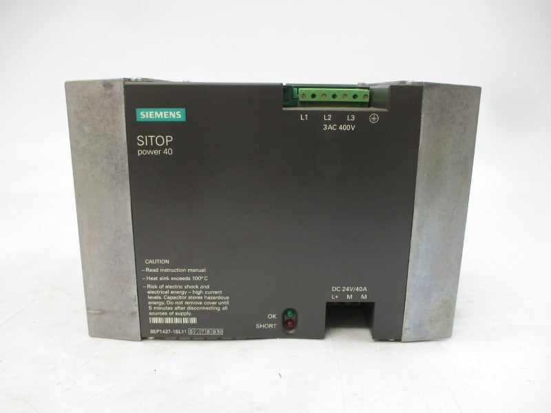 SIEMENS 6EP1437-1SL11 230/400VAC 1.9A NSMP