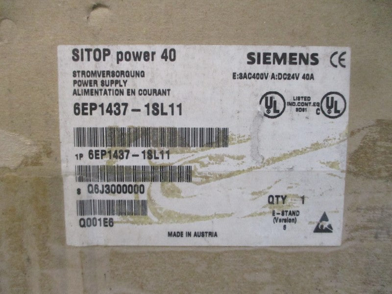 SIEMENS 6EP1437-1SL11 230/400VAC 1.9A NSMP
