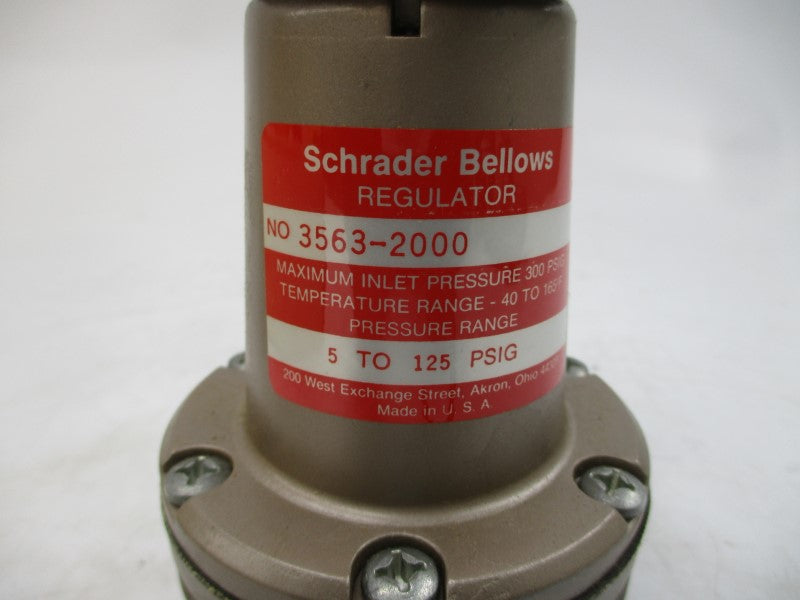 SCHRADER BELLOWS 3563-2000 5-125PSI 3/8" NSMP
