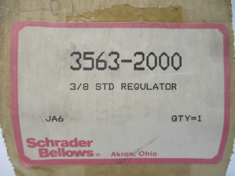 SCHRADER BELLOWS 3563-2000 5-125PSI 3/8" NSMP