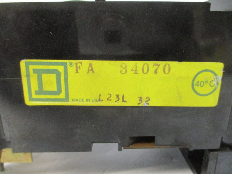 SQUARE D FA34070 480VAC 70A UNMP