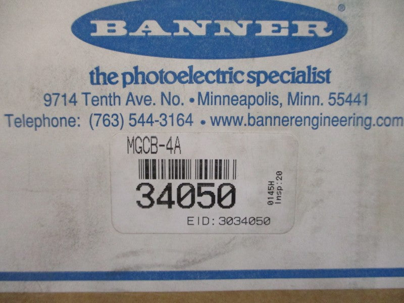 BANNER ENGINEERING MGCB-4A 34050 230VAC 4A NSMP