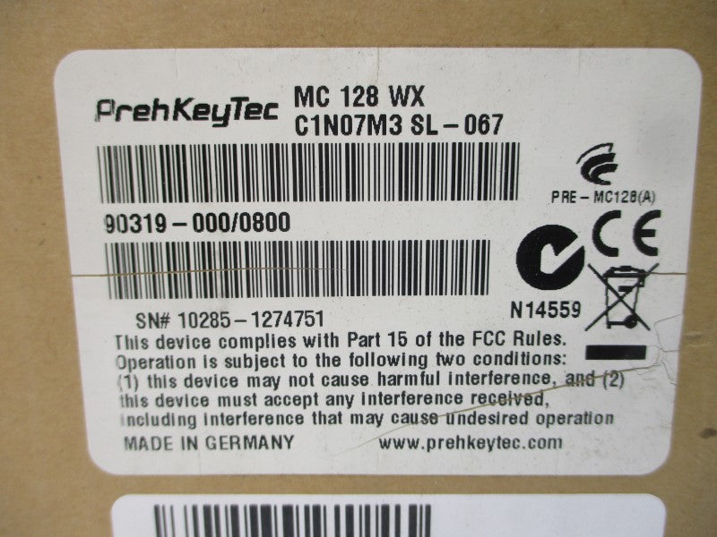 PREH KEY TEC MC128WX C1N07M3 SL-067 NSMP