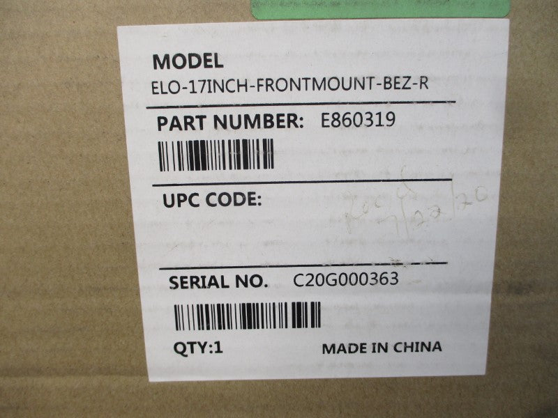 ELO E860319 ELO-17INCH-FRONTMOUNT-BEZ-R 17" NSMP