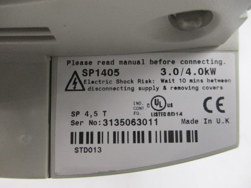 CONTROL TECHNIQUES SP1405 ICD5.0/5.0HP 15200005603100 380-480V 10.0A NSMP