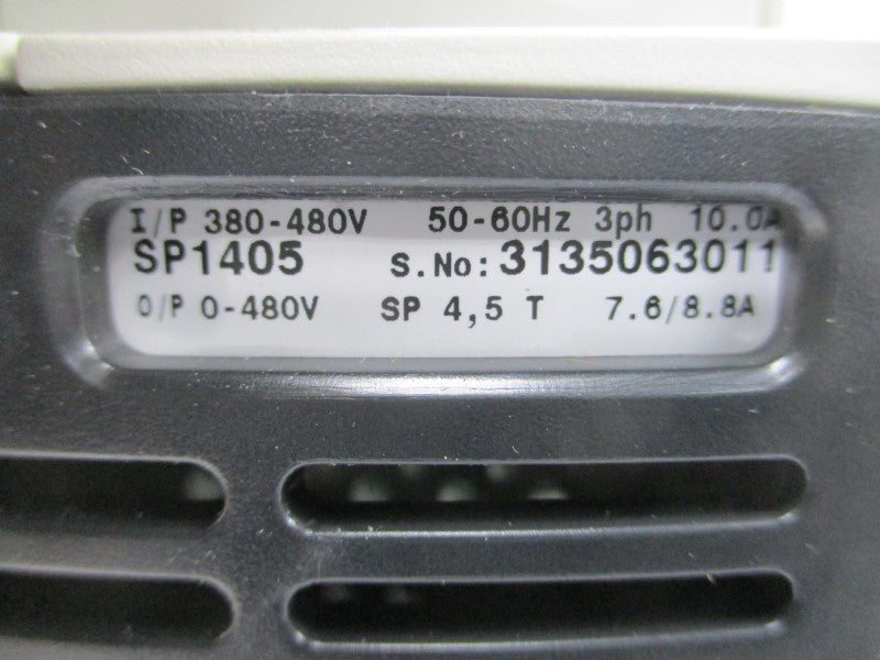 CONTROL TECHNIQUES SP1405 ICD5.0/5.0HP 15200005603100 380-480V 10.0A NSMP