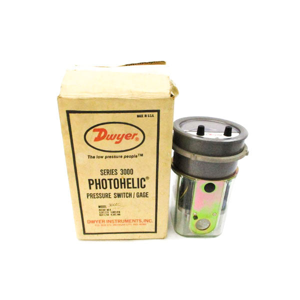 DWYER 3001C 120/240VAC 10A 25PSI 0-1.0"H2O NSMP